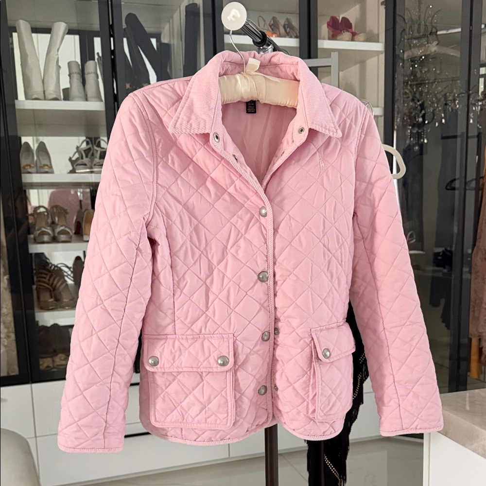 Polo by Ralph Lauren Pink Quilted Kids Puffer Jacket